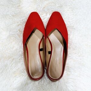 Banana Republic Women's Vibrant Orange/Red Slipper Mule Slides Size 9